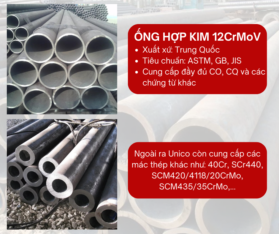 Ống hợp kim 12CrMoV - Unico Steel